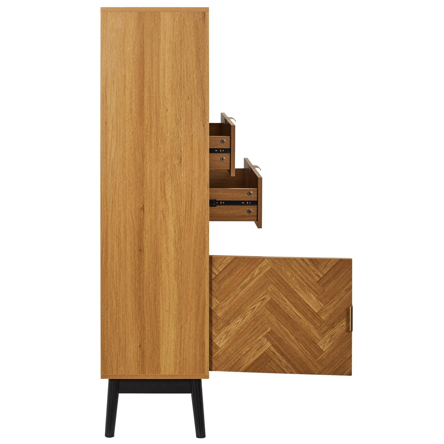 Regał Felix jodełka naturalny - obrazek 6