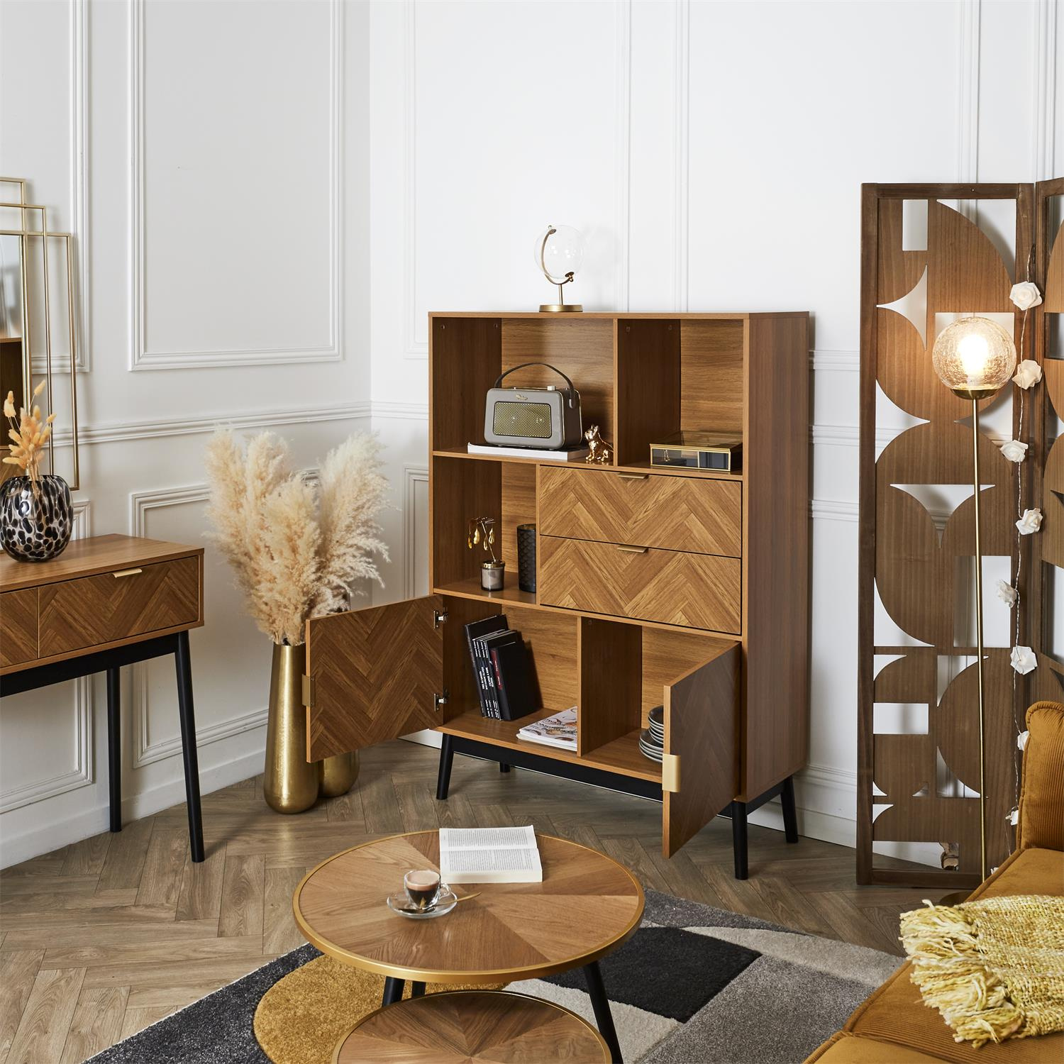 Regał Felix jodełka naturalny - obrazek 9