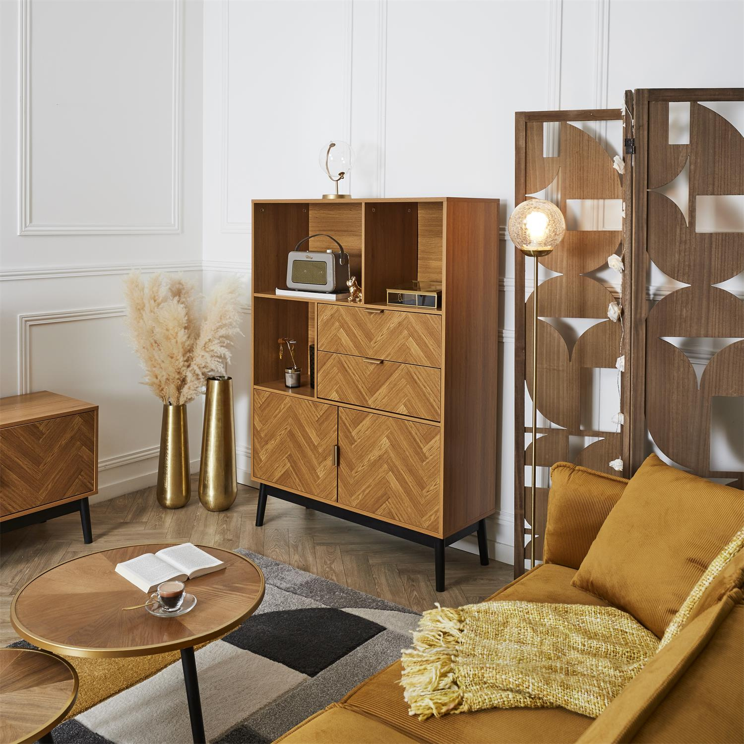 Regał Felix jodełka naturalny - obrazek 10