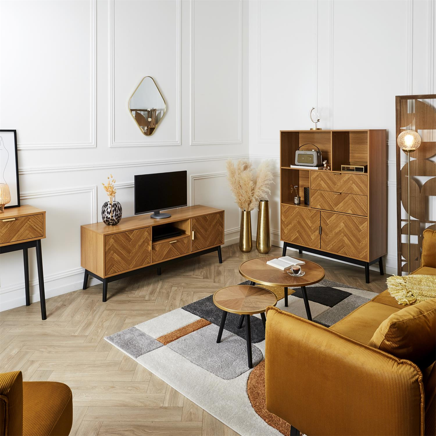 Regał Felix jodełka naturalny - obrazek 11