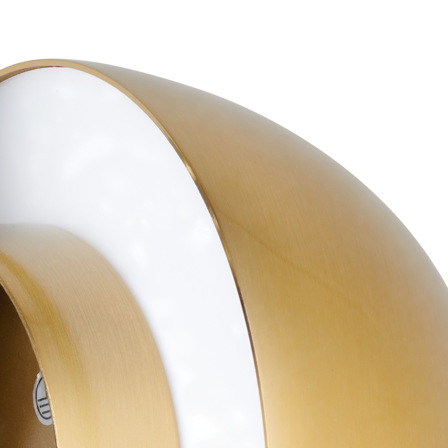 Kinkiet ścienny Button, 16 cm - LED, złoty, półkulisty - obrazek 6