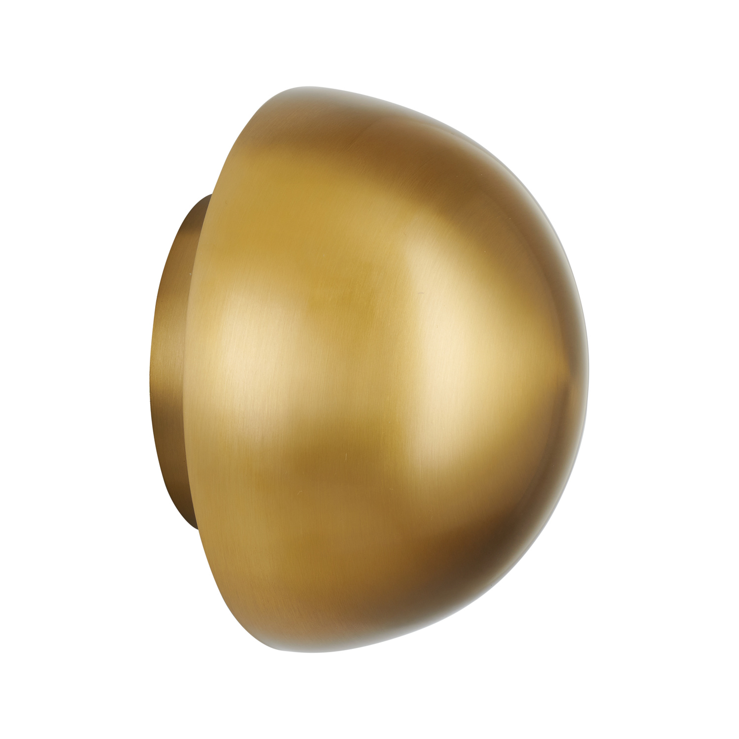 Kinkiet ścienny Button, 16 cm - LED, złoty, półkulisty - obrazek 8