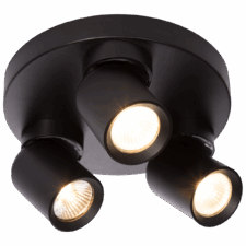 Plafon Pointa czarny 3xGU10