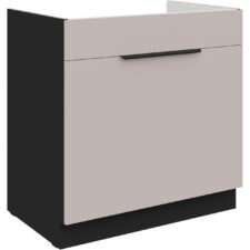 Szafka dolna pod zlew z szufladą 80 SILVIA 02 czarny / kaszmir