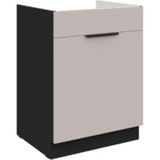 Szafka dolna pod zlew z szufladą 60 SILVIA 05 czarny / kaszmir