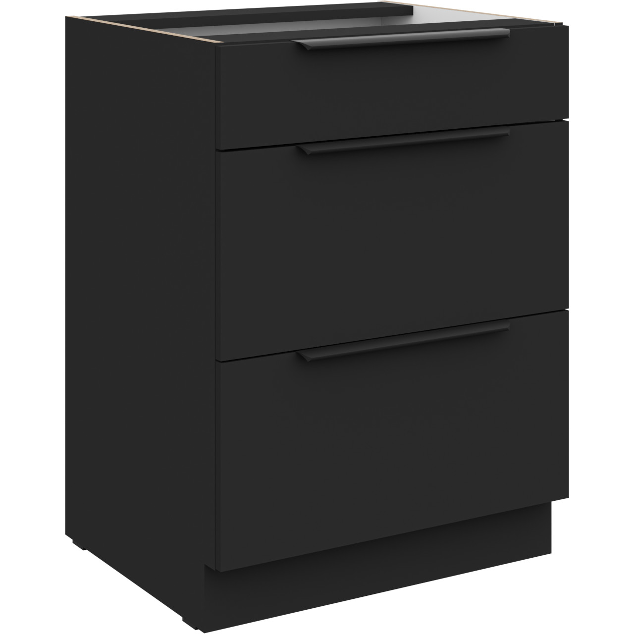 Szafka z szufladami 60 SILVIA 08 czarny