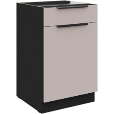Szafka dolna z szufladą 50 SILVIA 10 czarny / kaszmir
