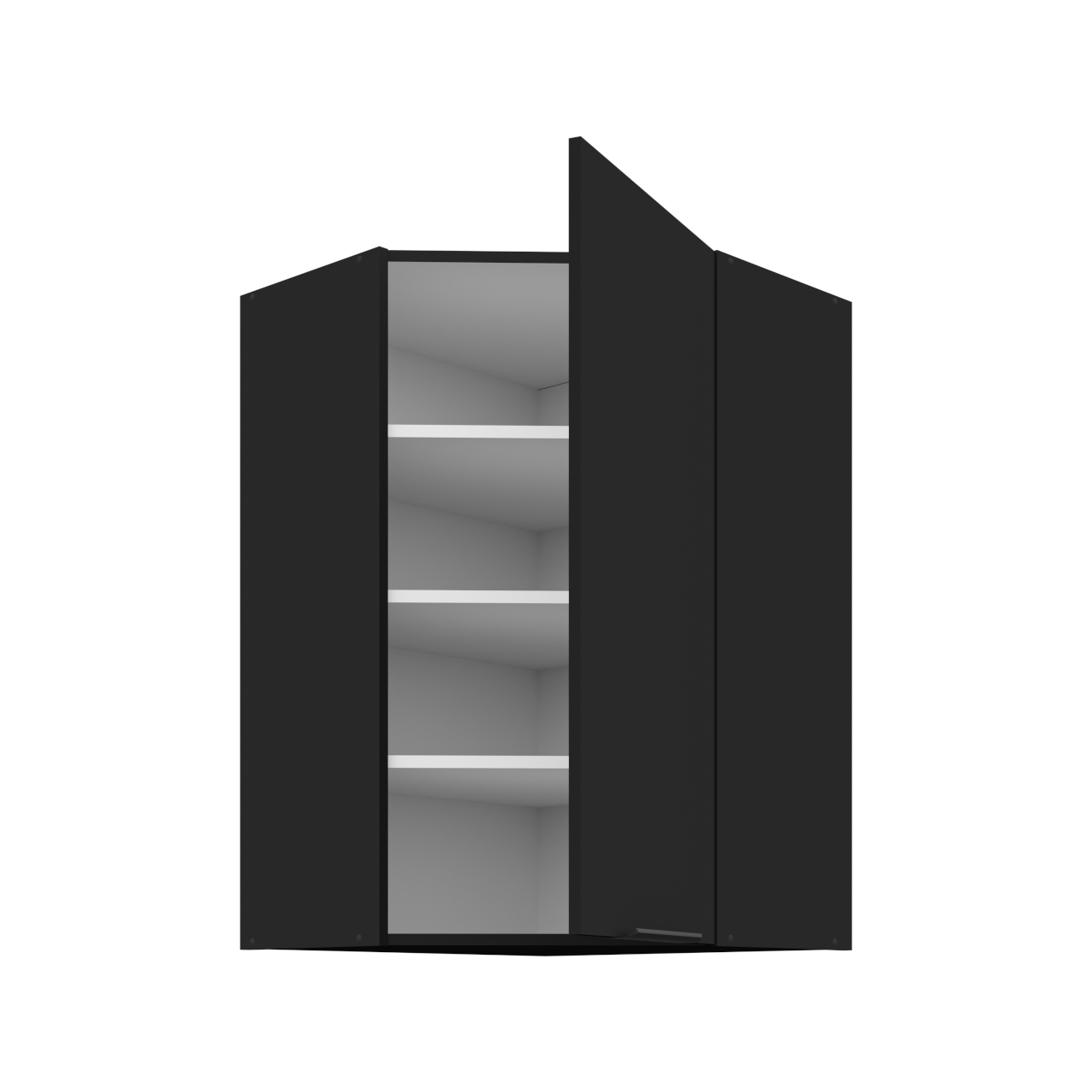 Szafka górna narożna 60 SILVIA 28 czarny - obrazek 3