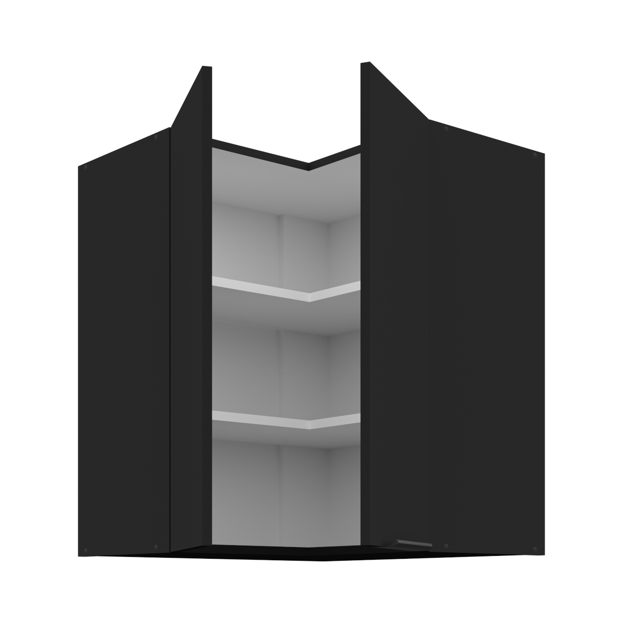 Szafka górna narożna 60 SILVIA 29 czarny - obrazek 3