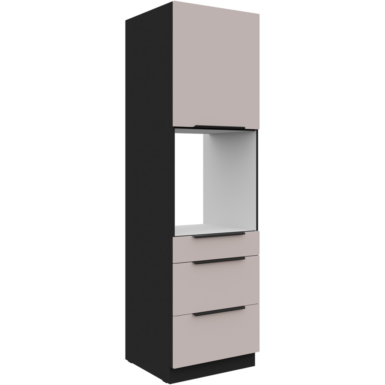 Słupek kuchenny 60 SILVIA 47 czarny / kaszmir