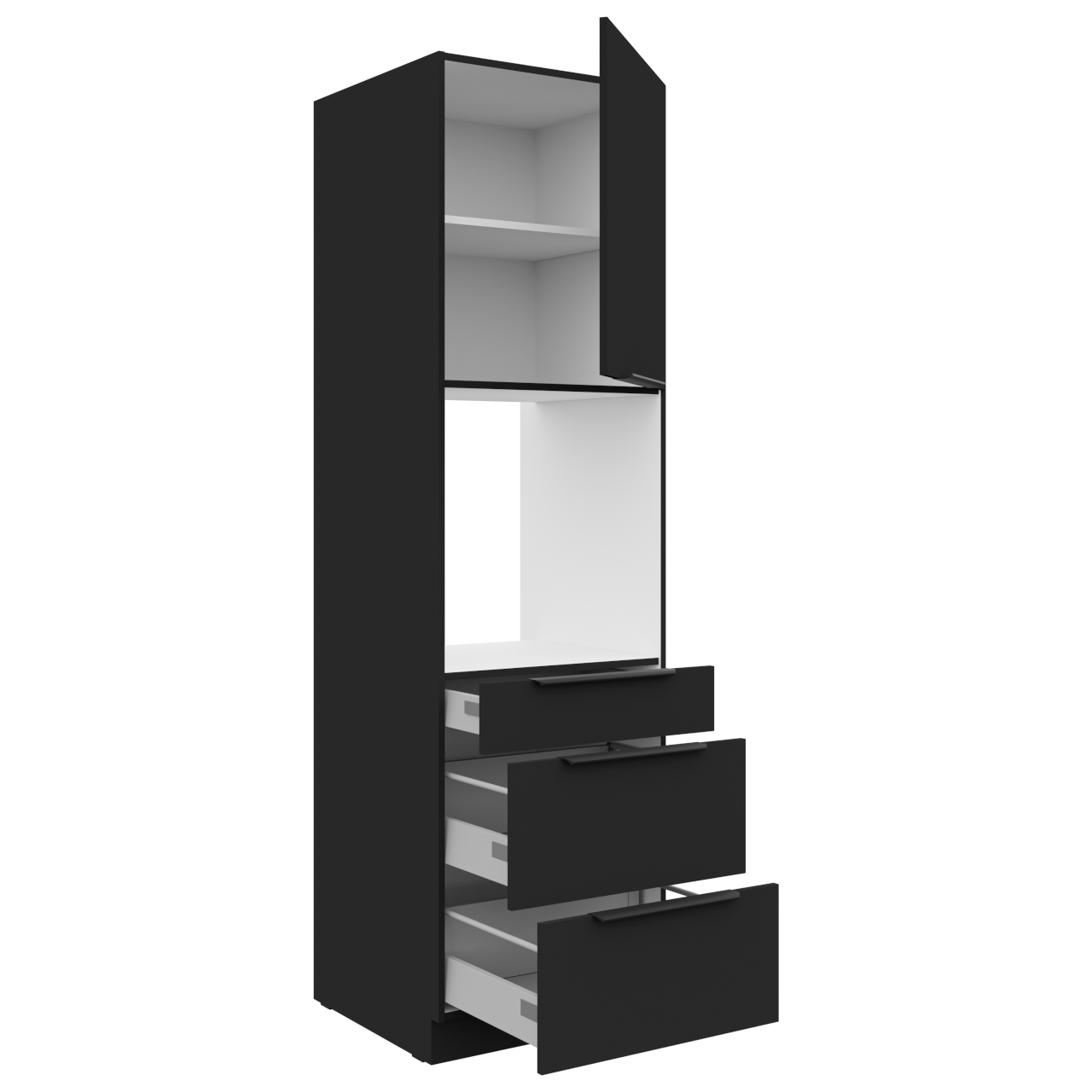 Słupek kuchenny 60 SILVIA 47 czarny - obrazek 3