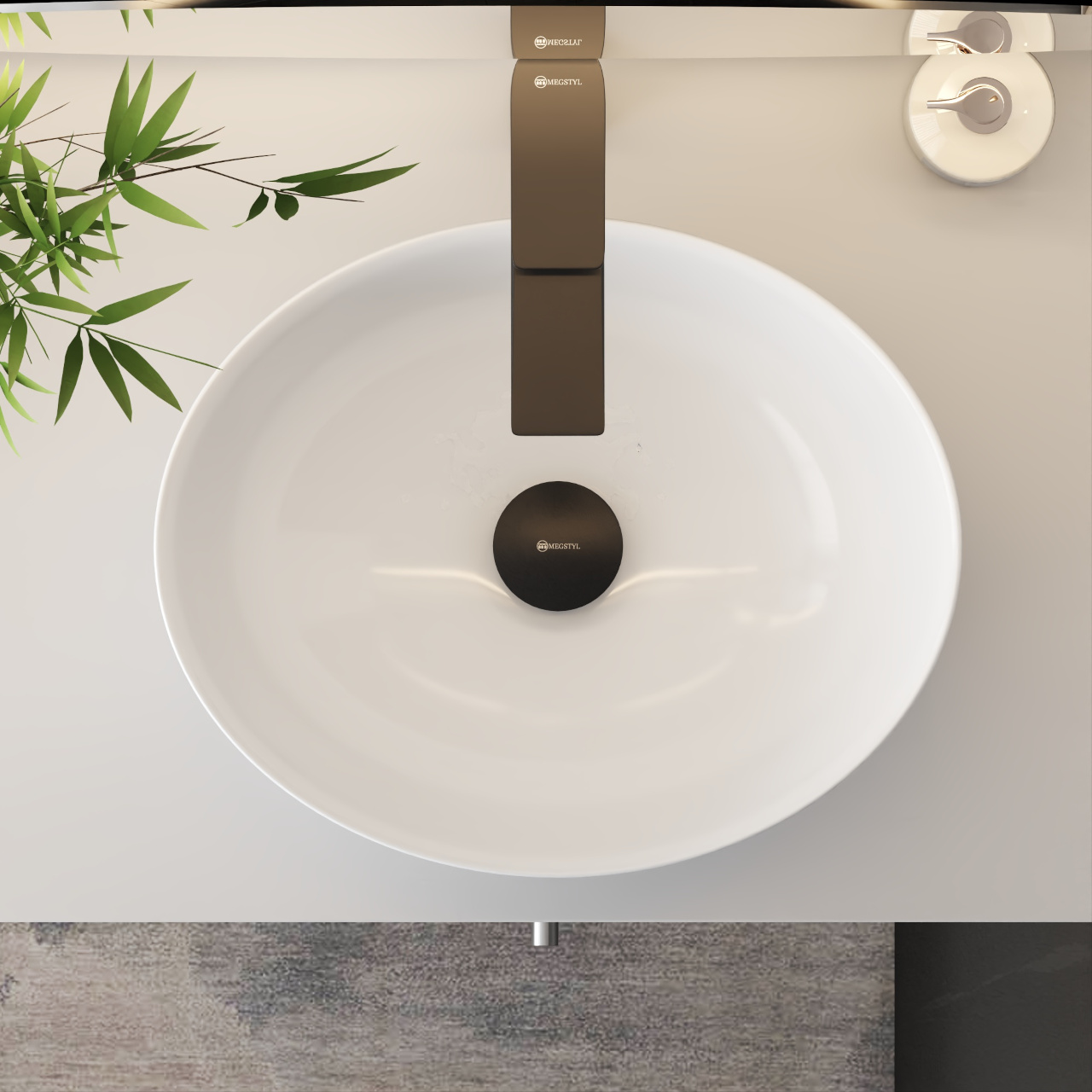 Korek do umywalki KLIK 40mm czarny - obrazek 6