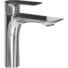 Bateria umywalkowa niska BISU 02 chrom połysk