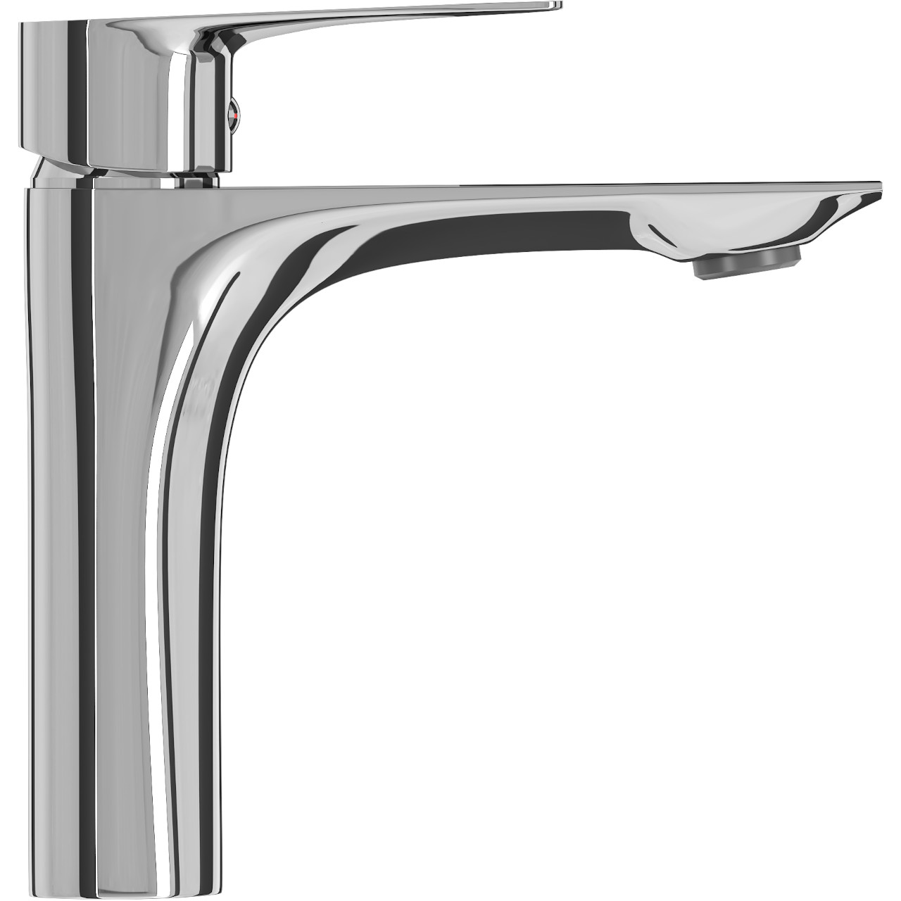 Bateria umywalkowa niska BISU 02 chrom połysk - obrazek 3