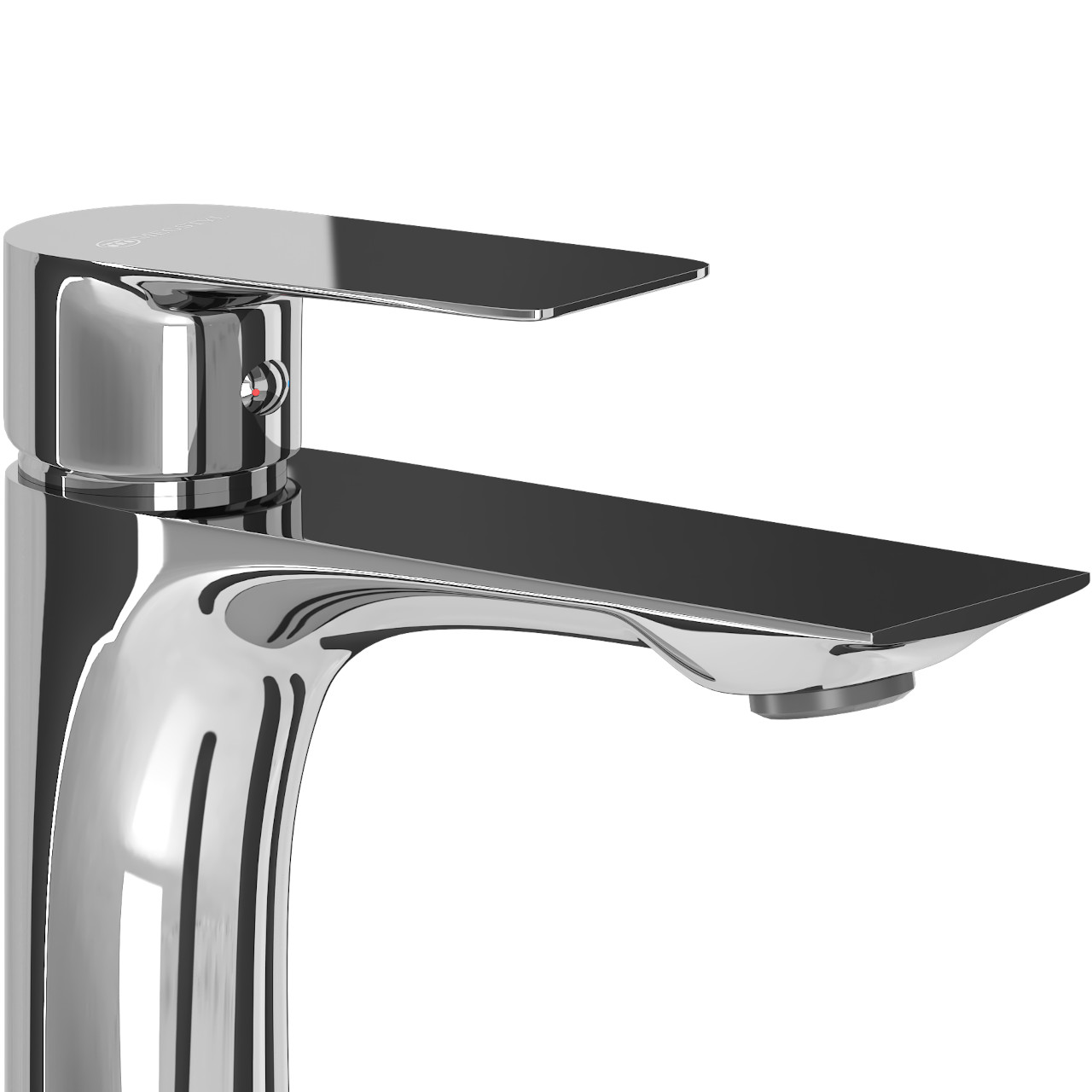 Bateria umywalkowa niska BISU 02 chrom połysk - obrazek 4