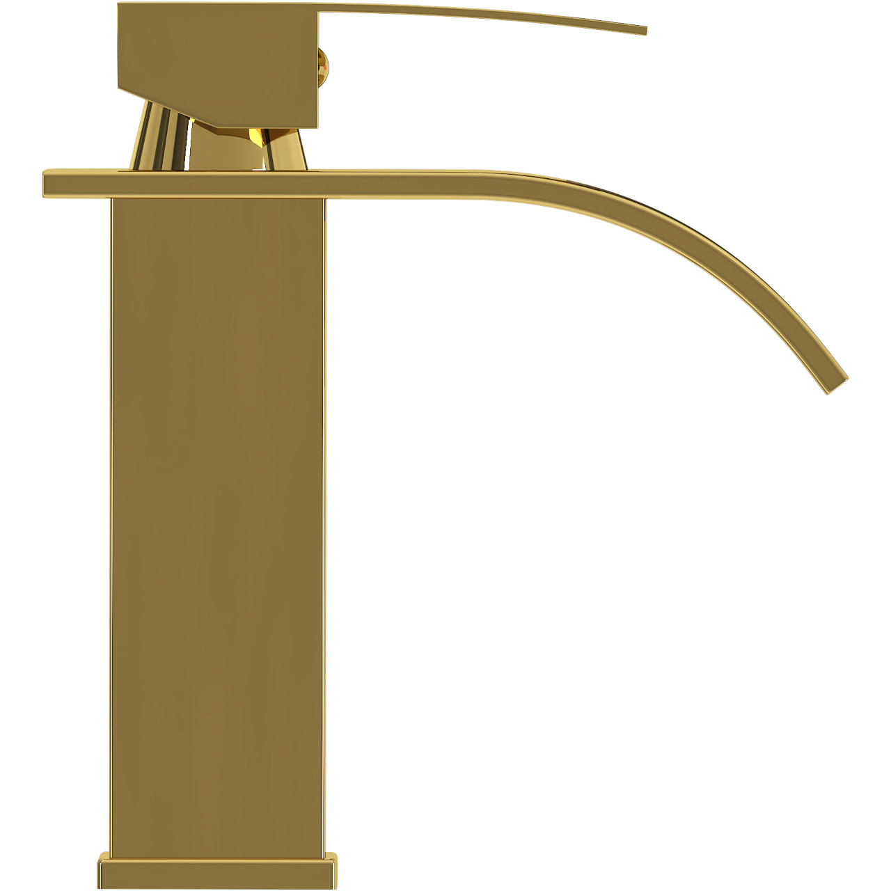 Bateria umywalkowa niska YUTA 02 złoty połysk - obrazek 3