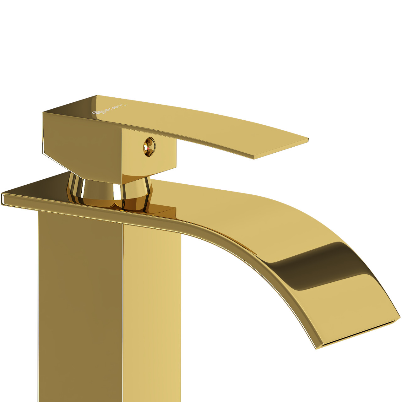 Bateria umywalkowa niska YUTA 02 złoty połysk - obrazek 4