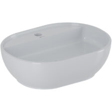 Umywalka nablatowa CIRCA 50cm biały połysk do łazienki