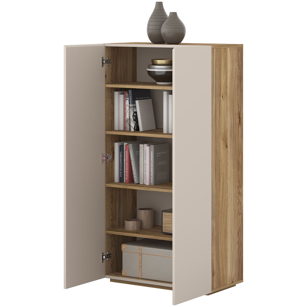 Komoda DRISS 42 dąb mauvella / kaszmir - obrazek 5