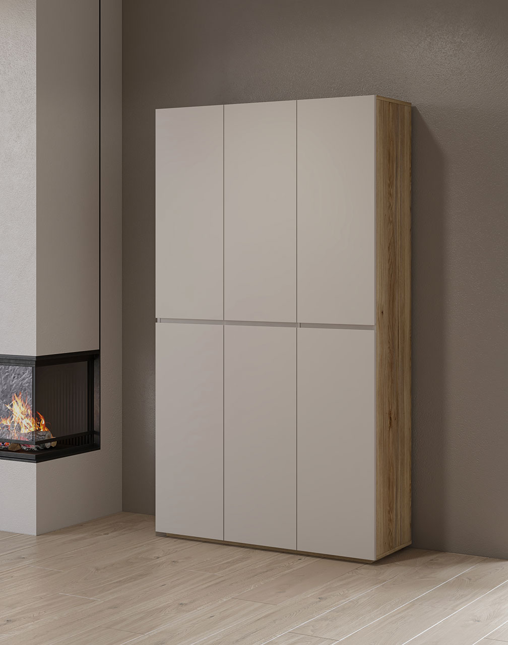 Komoda DRISS 78 dąb mauvella / kaszmir - obrazek 5