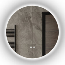 Lustro łazienkowe okrągłe KLARA 60cm z oświetleniem LED antypara