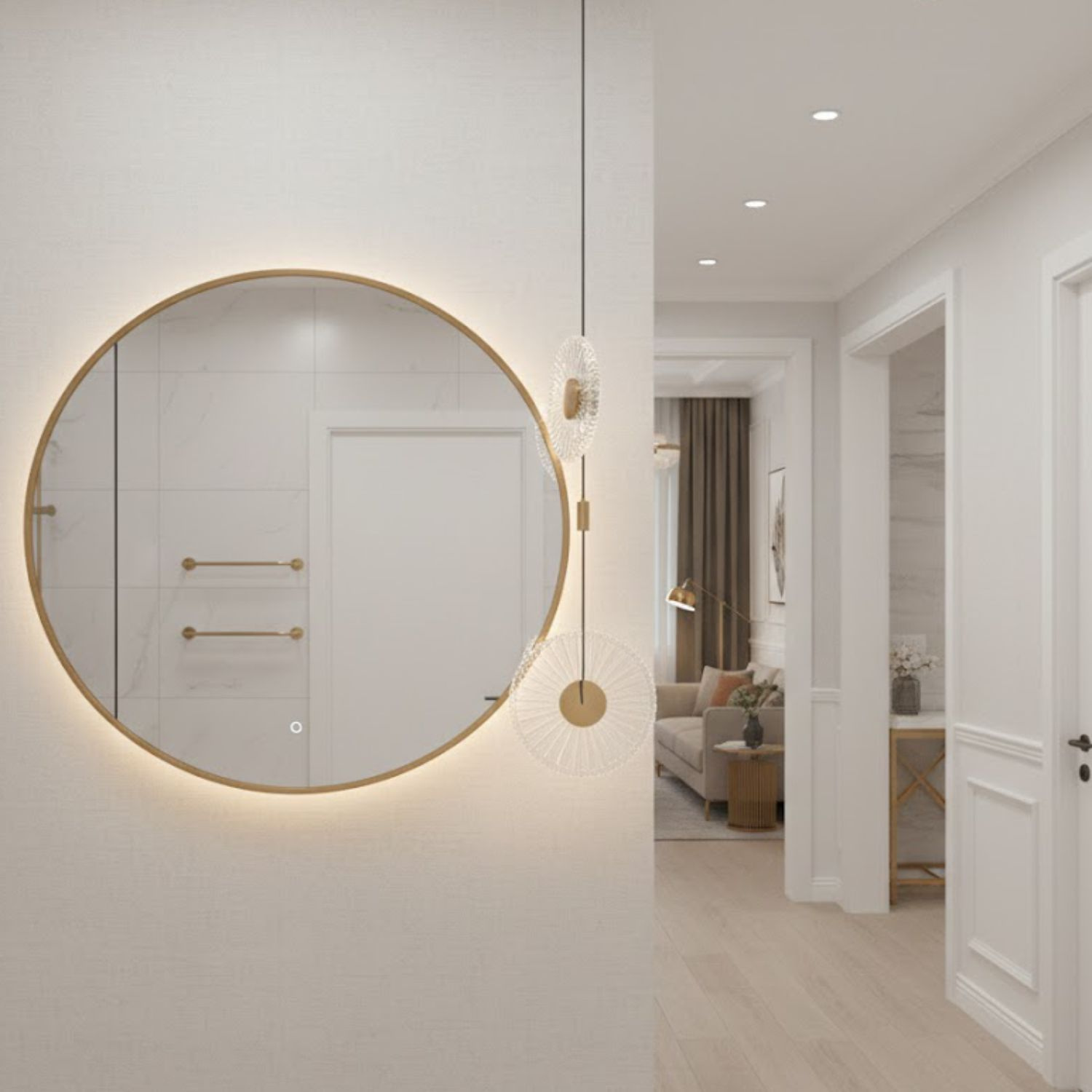 Lampa wisząca SUNBLAST - LED 20 cm, złota - obrazek 9