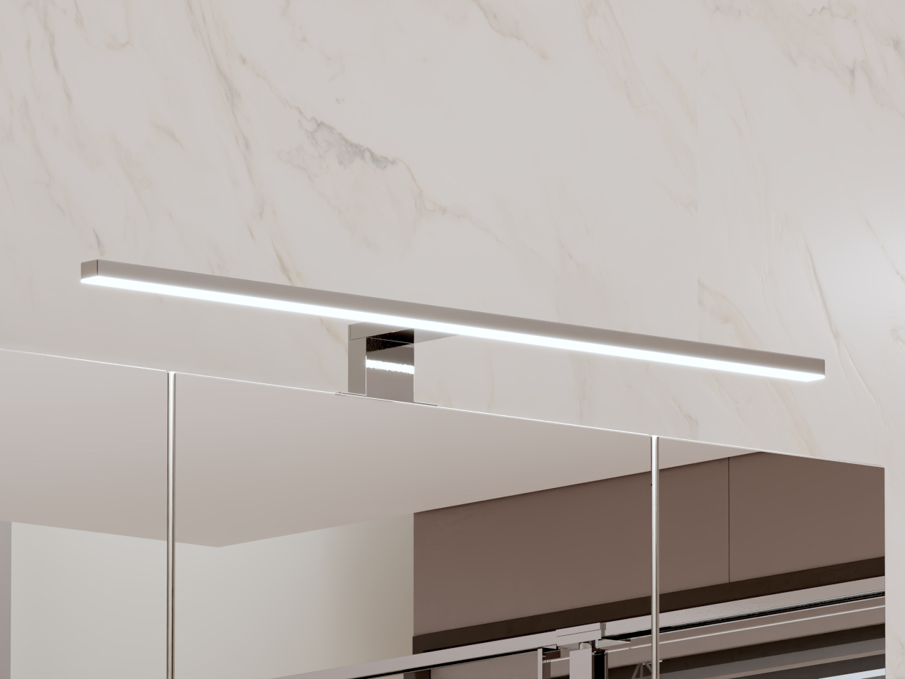 Oświetlenie LED nad szafkę ALICE 60cm chrom - obrazek 3