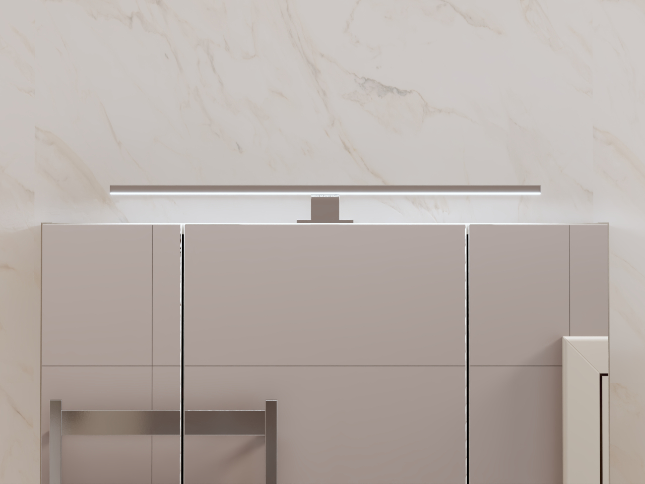 Oświetlenie LED nad szafkę ALICE 60cm chrom - obrazek 4