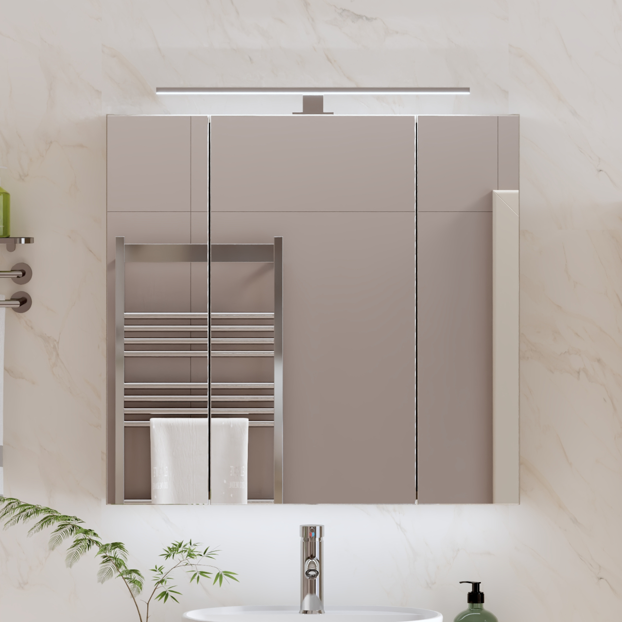 Oświetlenie LED nad szafkę ALICE 60cm chrom - obrazek 5