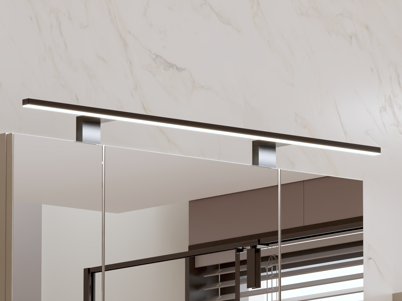 Oświetlenie LED nad szafkę ALICE 80cm czarny - obrazek 3