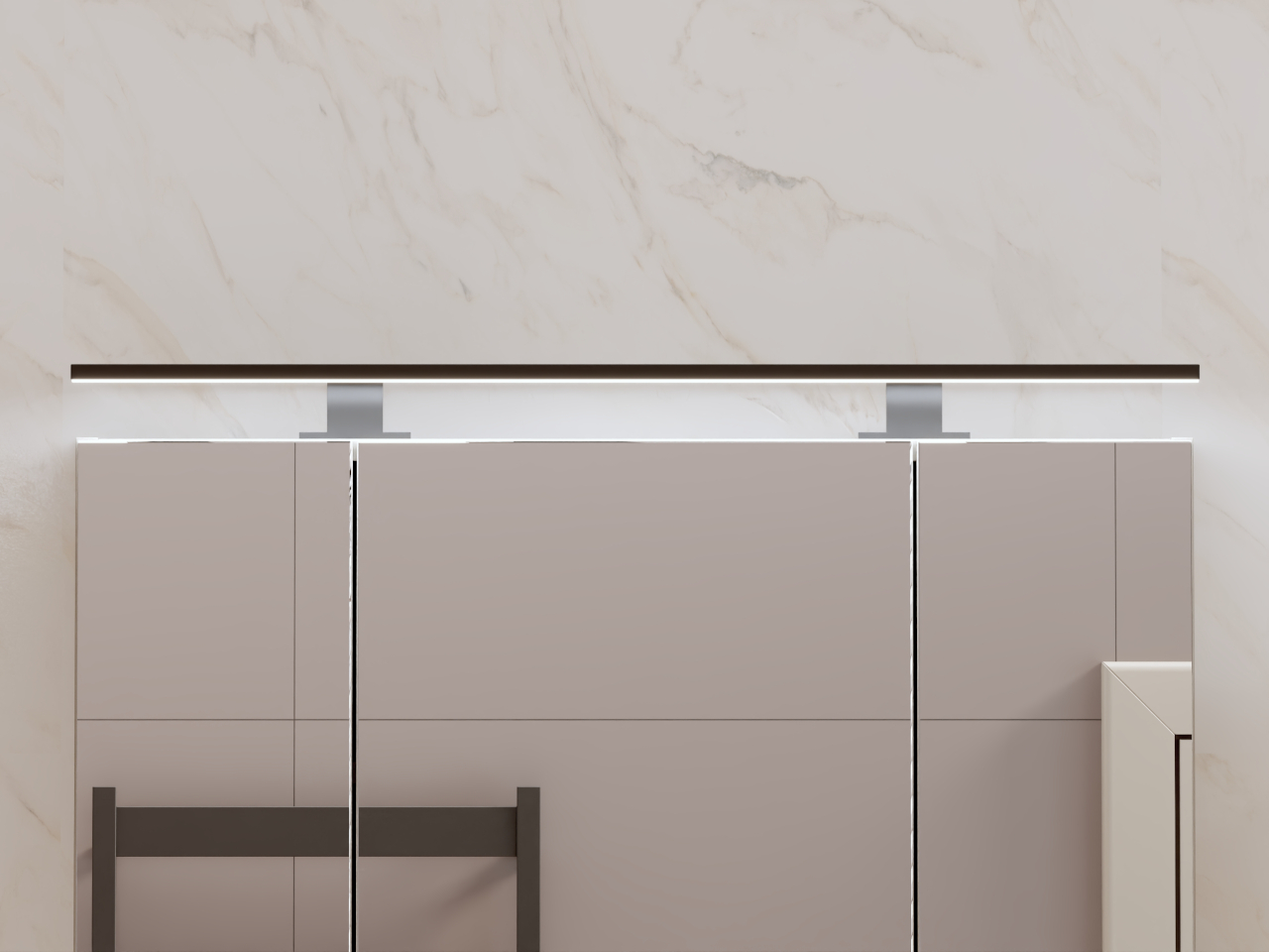 Oświetlenie LED nad szafkę ALICE 80cm czarny - obrazek 4