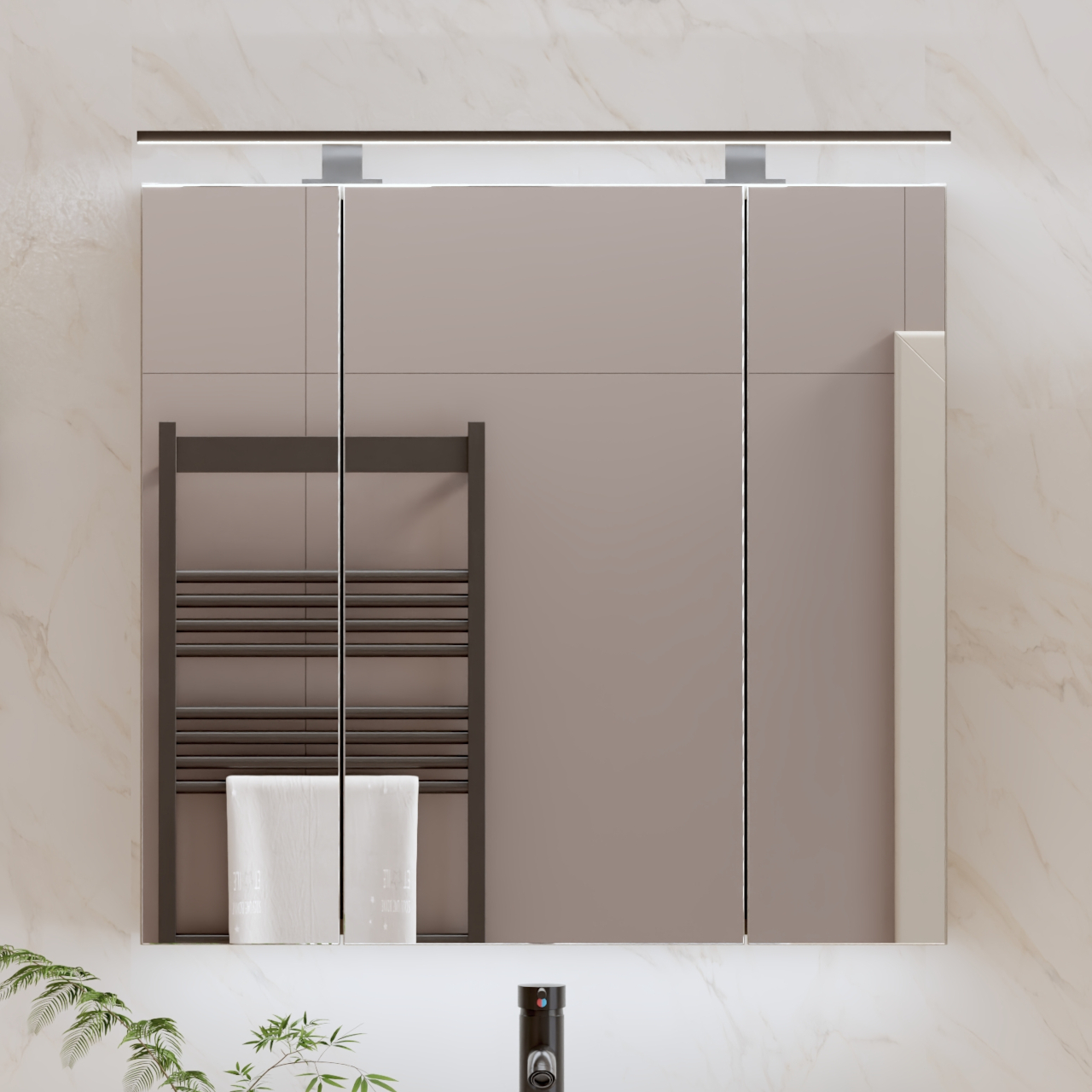 Oświetlenie LED nad szafkę ALICE 80cm czarny - obrazek 5