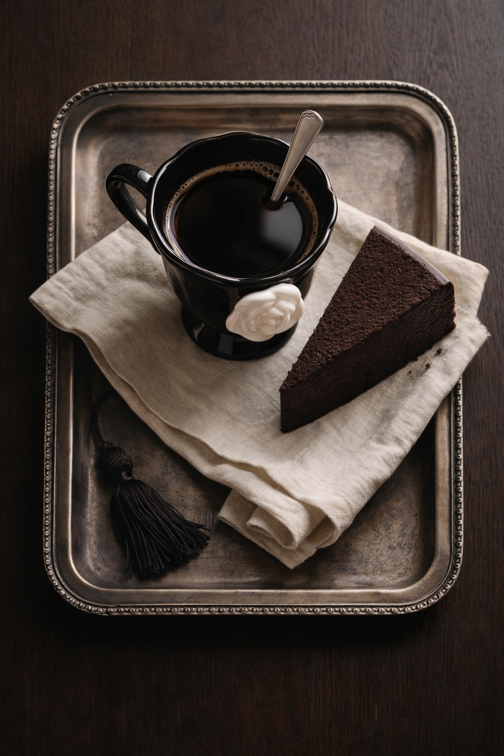 Kubek SHP BIAŁA RÓŻA czarny - obrazek 5