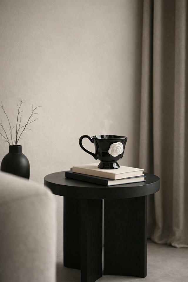 Kubek SHP BIAŁA RÓŻA czarny - obrazek 6