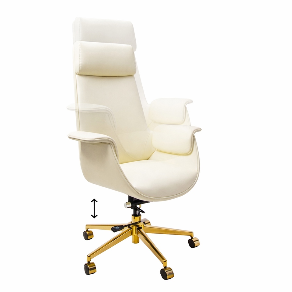 Fotel biurowy ADMIRAL beżowy - obrazek 3