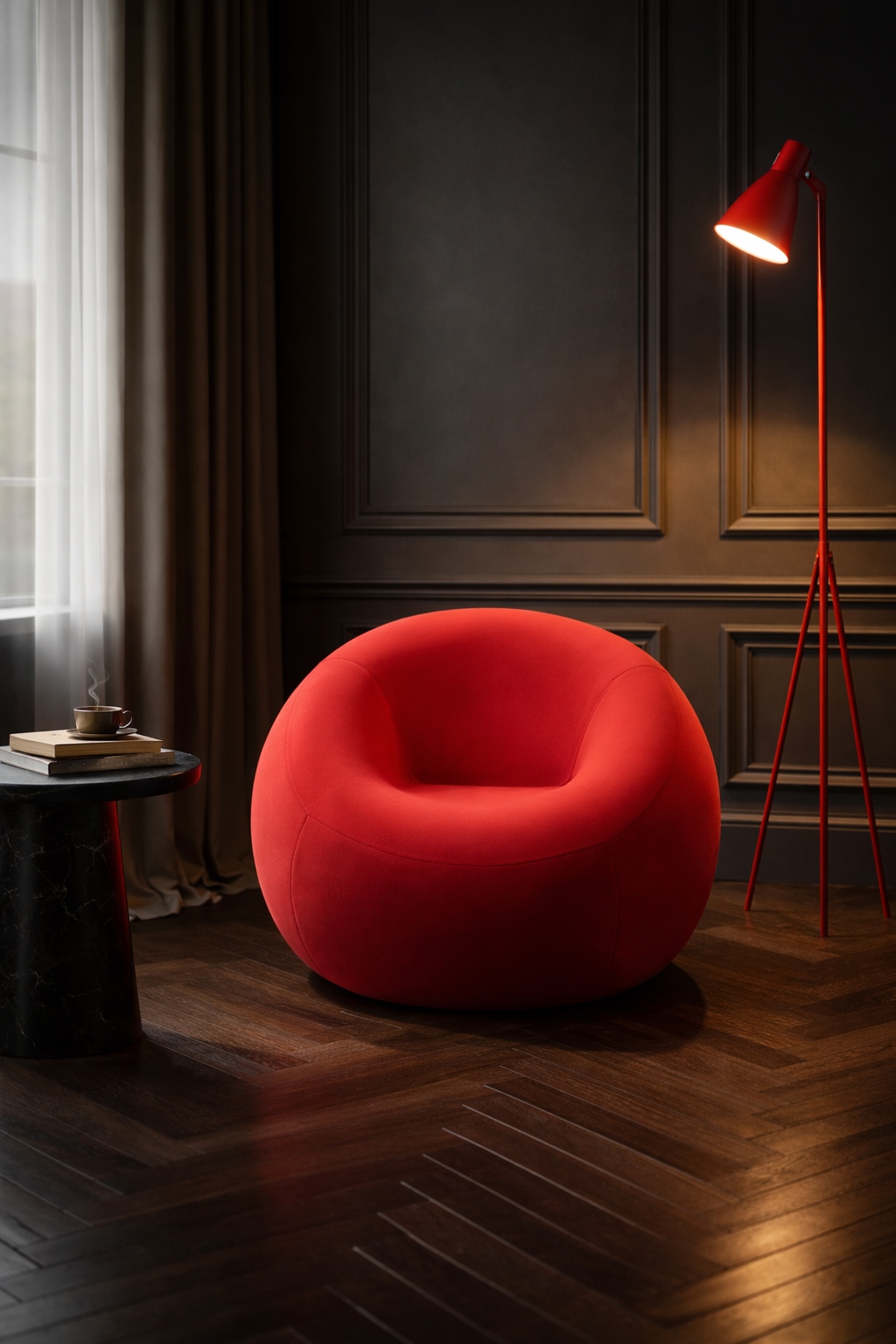 Pufa MAMMA czerwona - obrazek 8