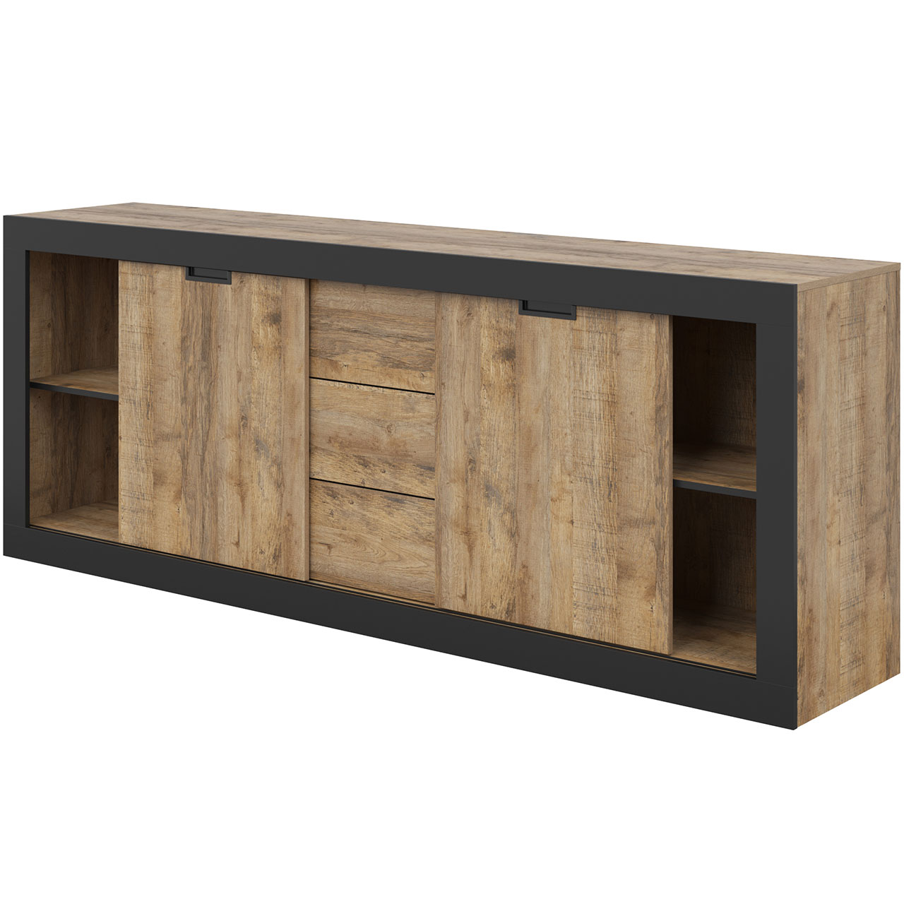 Komoda TRUDO 25 dąb samdal / czarny - obrazek 3