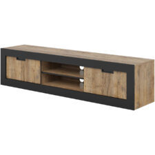Komoda RTV TRUDO 40 dąb samdal / czarny