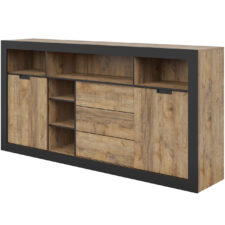 Komoda TRUDO 43 dąb samdal / czarny