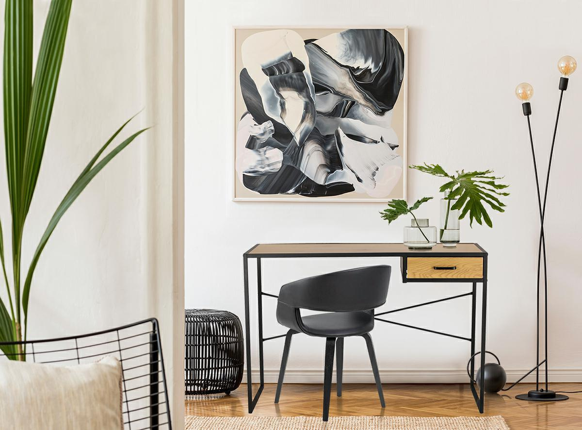 Biurko Seaford Dąb z szufladą - obrazek 3