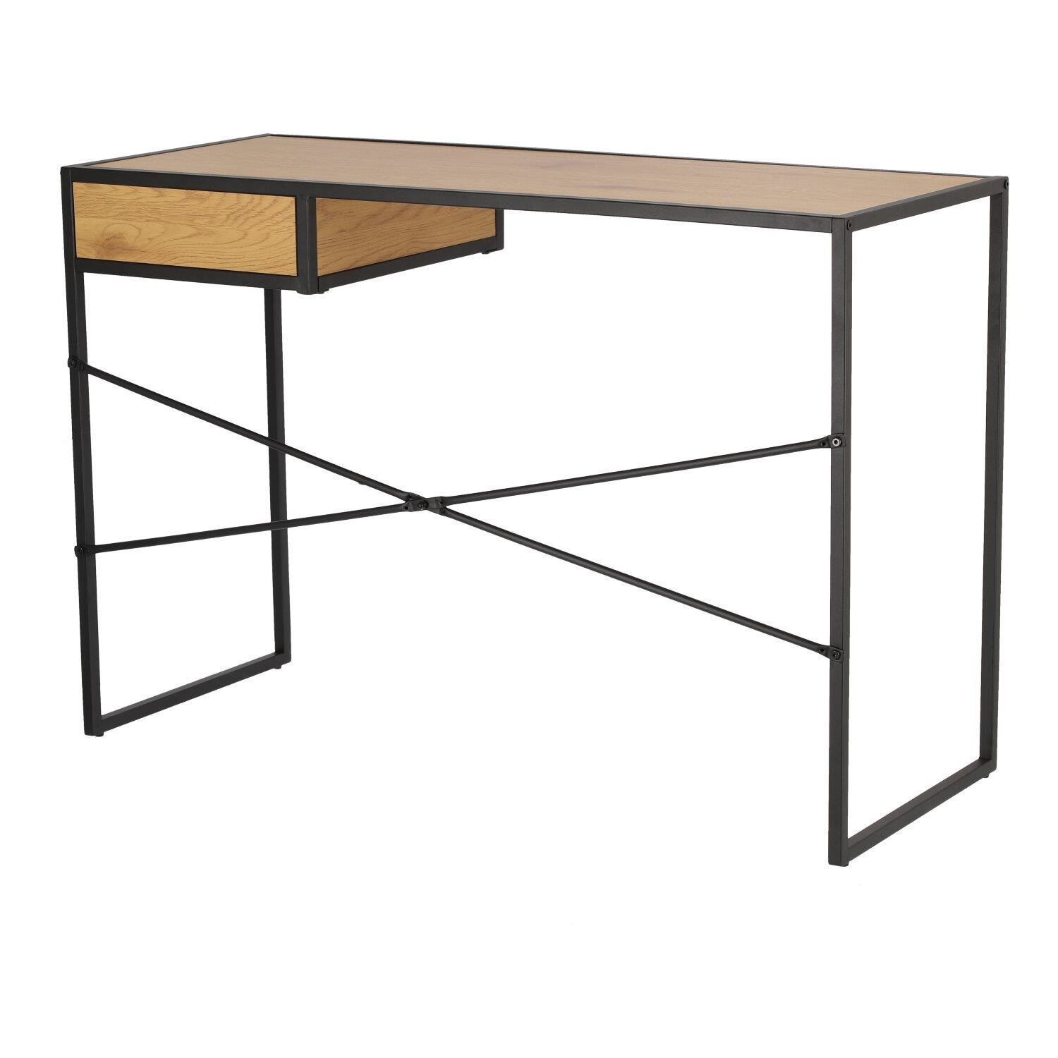 Biurko Seaford Dąb z szufladą - obrazek 10