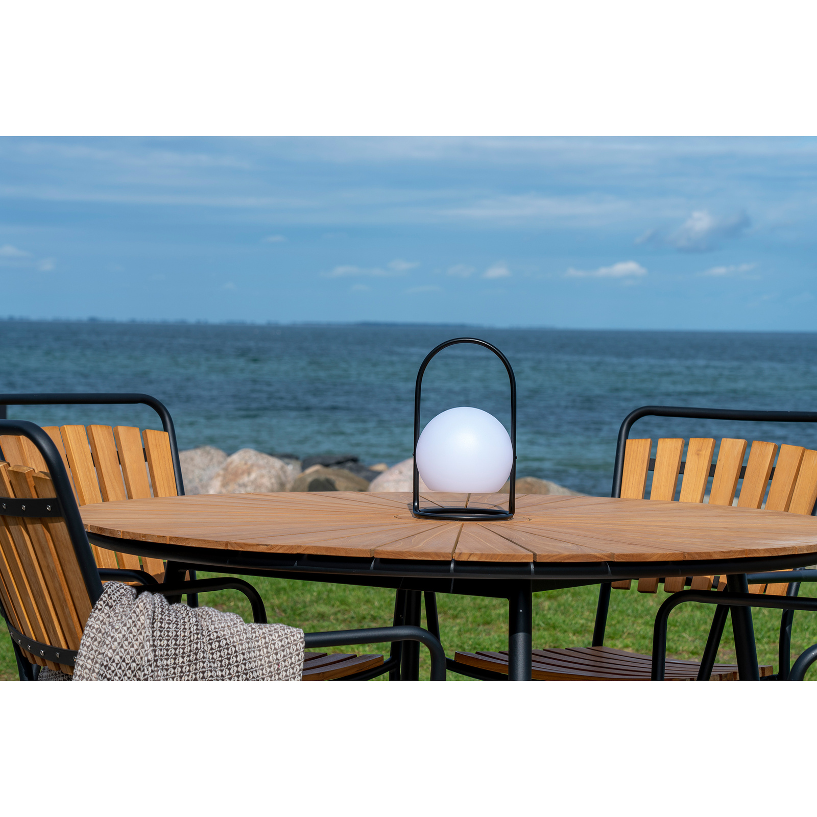 Stół Cleveland 130cm tekowy/ czarny - obrazek 5