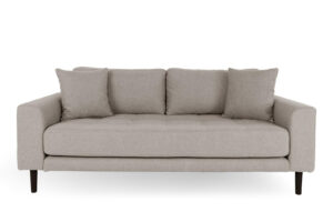 Sofa Lido 2,5 beżowa ciemna/ nogi czarne