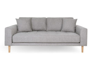Sofa Lido 2,5 szara jasna/ nogi