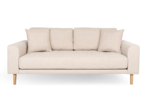 Sofa Lido 2,5 piaskowa/ nogi naturalne