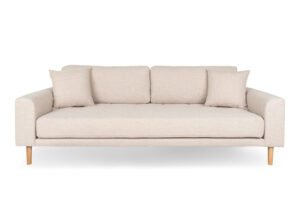Sofa Lido 3 piaskowa/ nogi naturalne