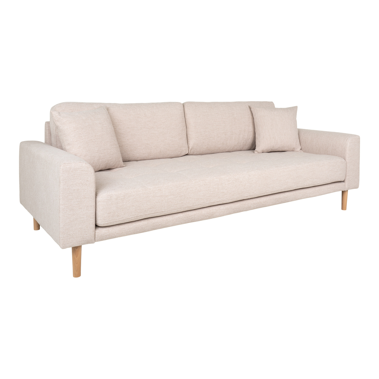 Sofa Lido 3 piaskowa/ nogi naturalne - obrazek 3