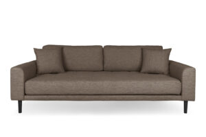 Sofa Lido 3 brązowa/ nogi czarne