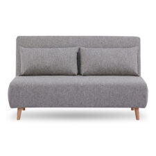 Sofa rozkładana Marlow 2 szara/ nogi
