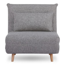 Sofa rozkładana Marlow 1 szara/ nogi